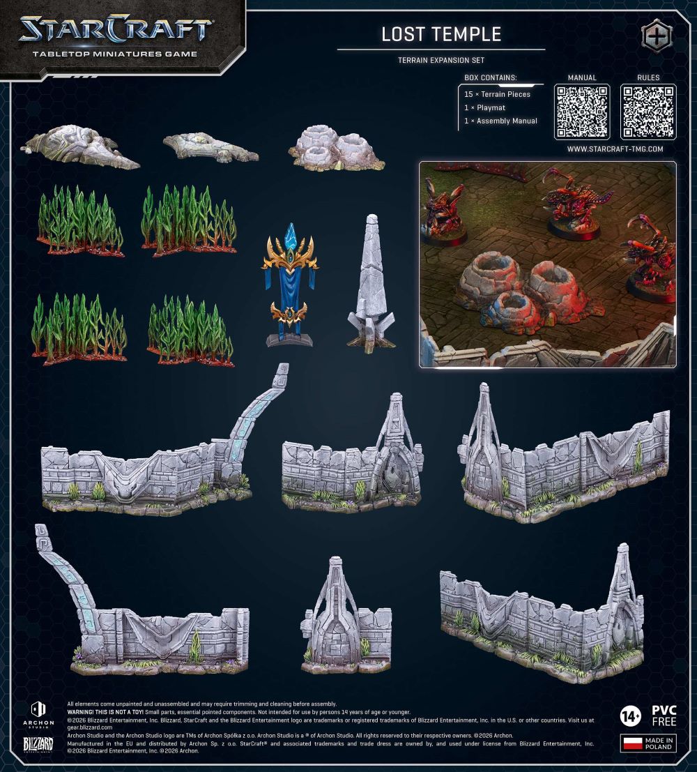 StarCraft Tabletop Miniatures Game: Accessories - Lost Temple Terrain *Expected Release Date of August 2026*