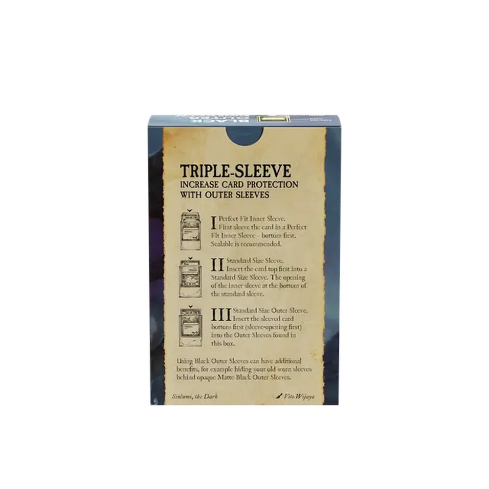 Dragon Shield: 100ct Standard Size Matte Black Outer Sleeves