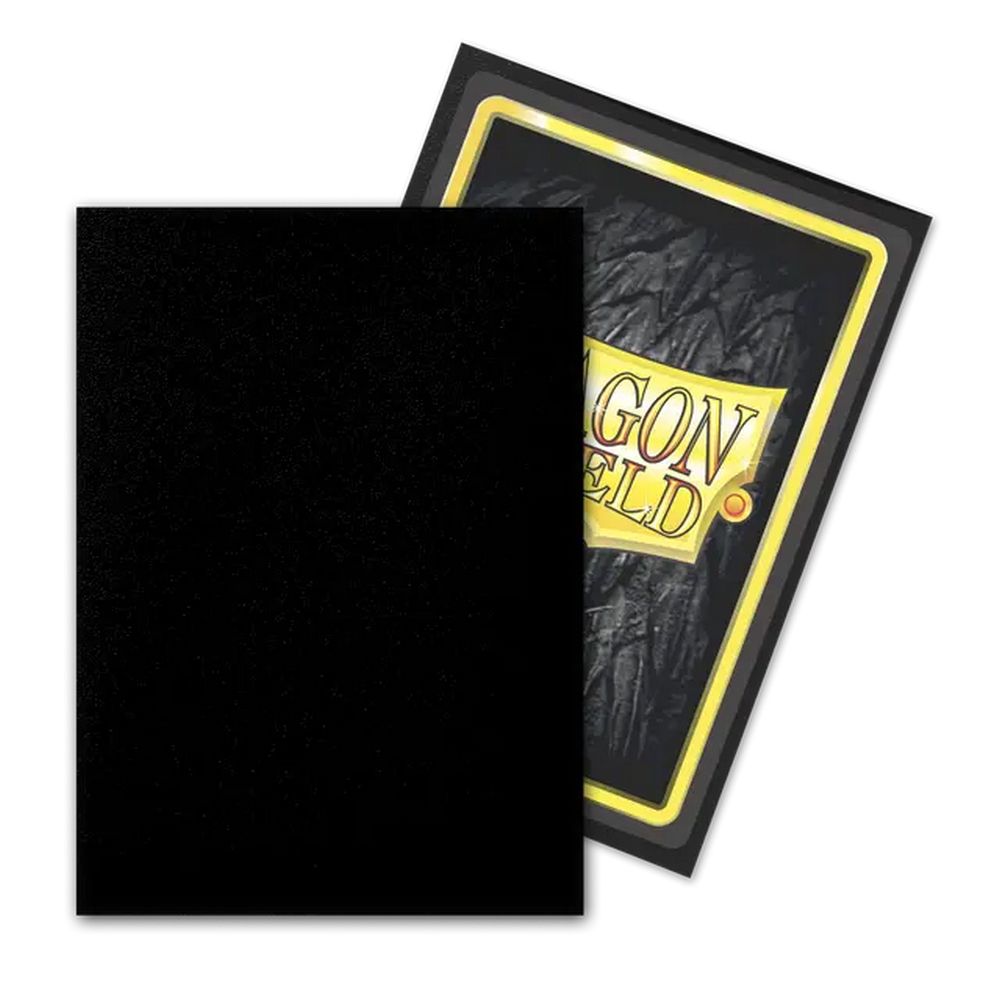Dragon Shield: 100ct Standard Size Matte Black Outer Sleeves