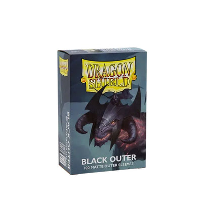 Dragon Shield: 100ct Standard Size Matte Black Outer Sleeves