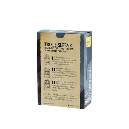 Dragon Shield: 100ct Standard Size Matte Black Outer Sleeves