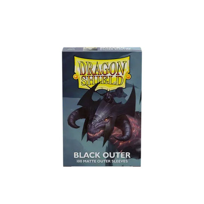 Dragon Shield: 100ct Standard Size Matte Black Outer Sleeves