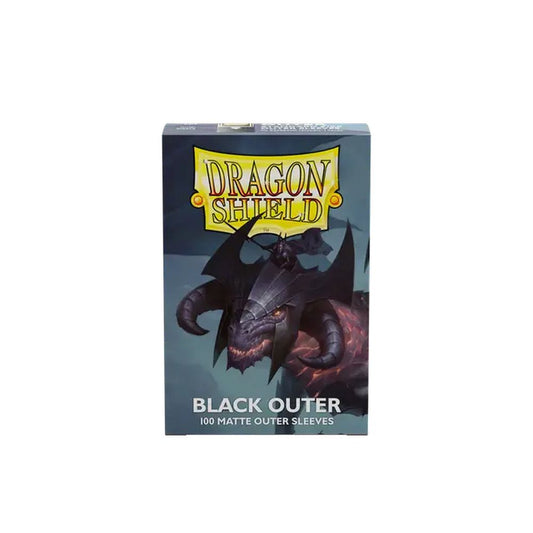 Dragon Shield: 100ct Standard Size Matte Black Outer Sleeves