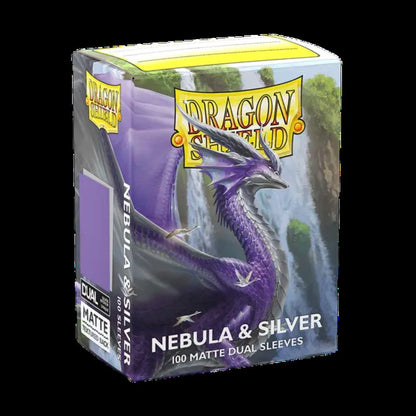 Dragon Shield 100ct Dual Matte Sleeves - Nebula & Silver