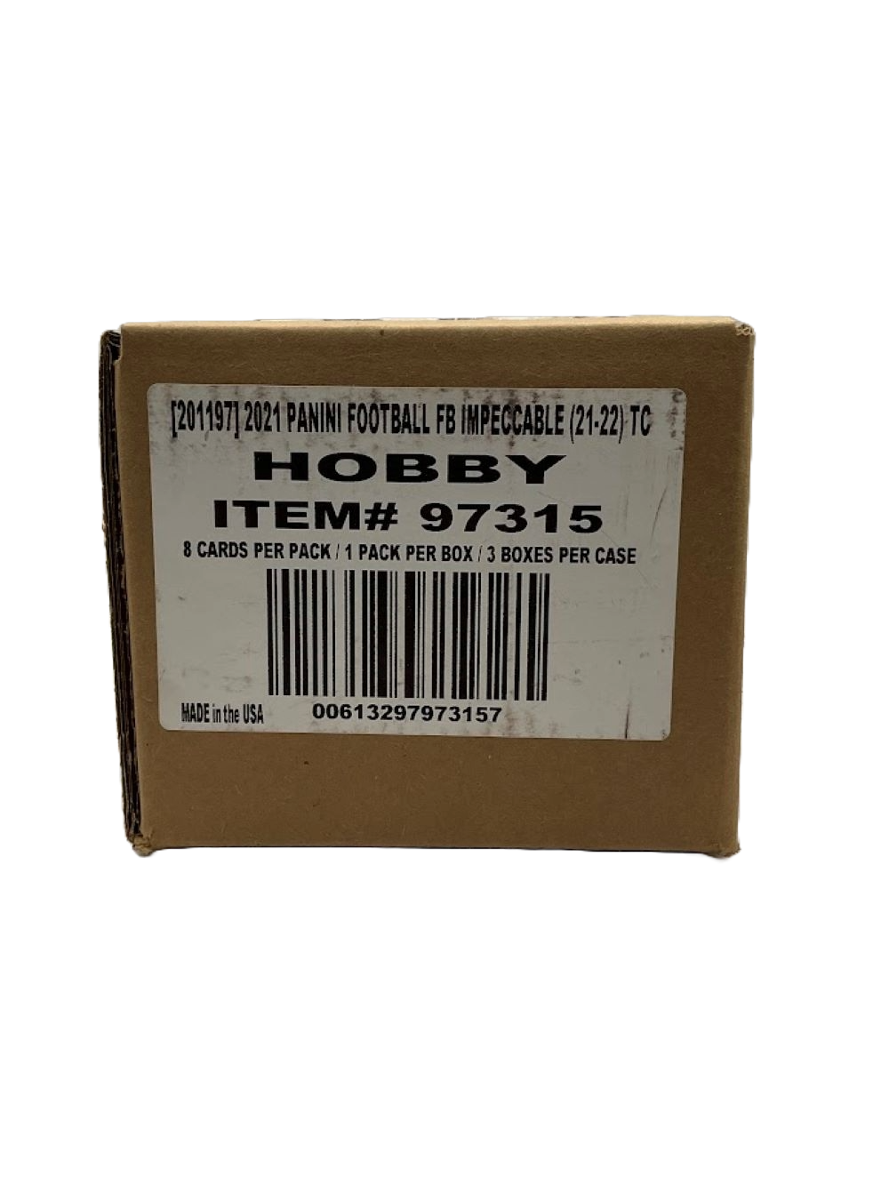 2021 Panini Impeccable Football 3-Box Hobby Case