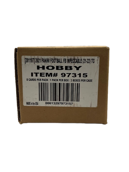 2021 Panini Impeccable Football 3-Box Hobby Case