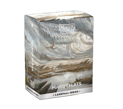 Dragon Shield: 100ct Standard Matte Dual Art Magic the Gathering Landfall Series - Marsh Flats Sleeves *Release Date TBD*