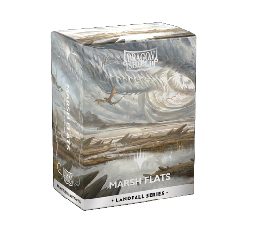 Dragon Shield: 100ct Standard Matte Dual Art Magic the Gathering Landfall Series - Marsh Flats Sleeves *Expected Release Date 12-19-2025*