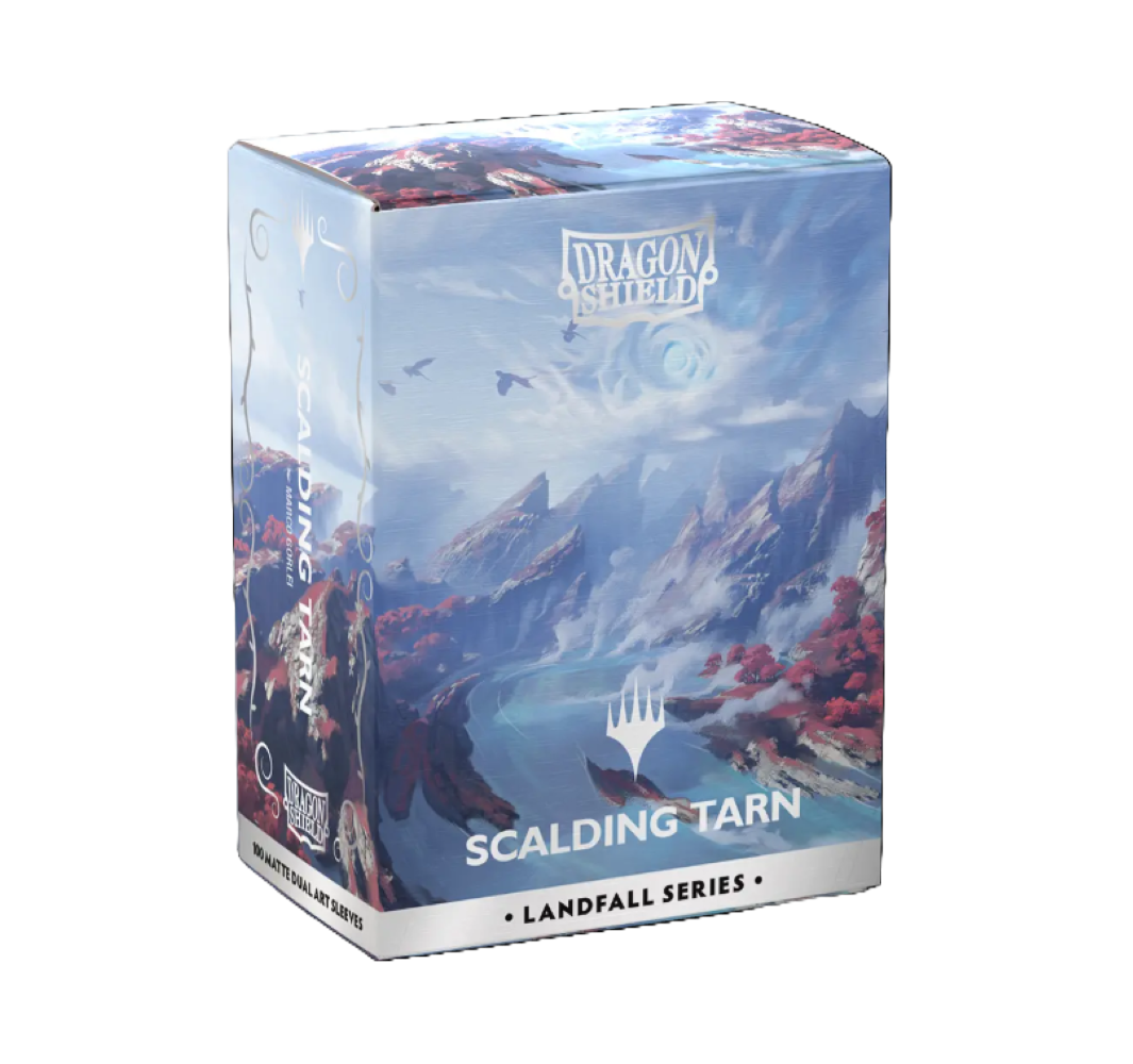 Dragon Shield: 100ct Standard Matte Dual Art Magic the Gathering Landfall Series - Scalding Tarn Sleeves *Release Date TBD*