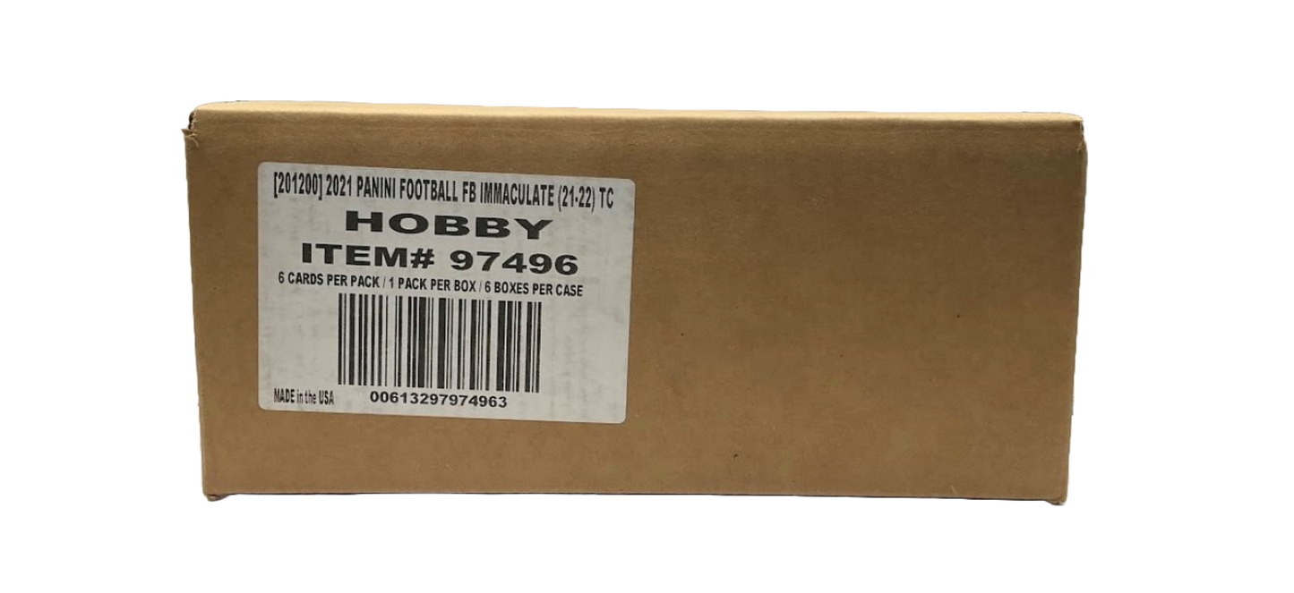 2021 Panini Immaculate Football 6-Box Hobby Case