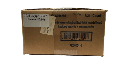 2021 Topps WWE Chrome Hobby CASE (8ct)