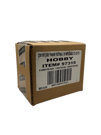 2021 Panini Impeccable Football 3-Box Hobby Case