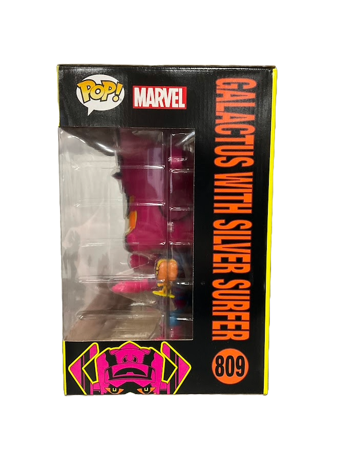 Galactus with Silver Surfer (Blacklight) Funko Pop! Fantastic Four #809 PX Previews
