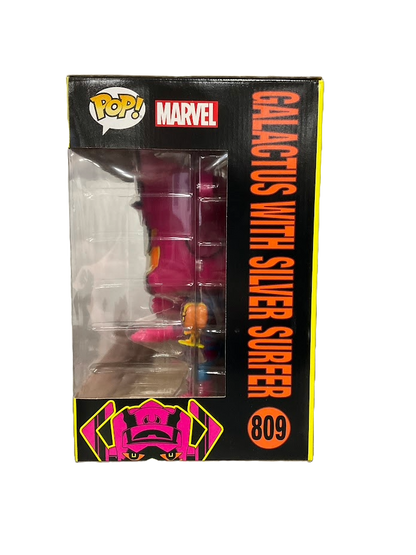Galactus with Silver Surfer (Blacklight) Funko Pop! Fantastic Four #809 PX Previews