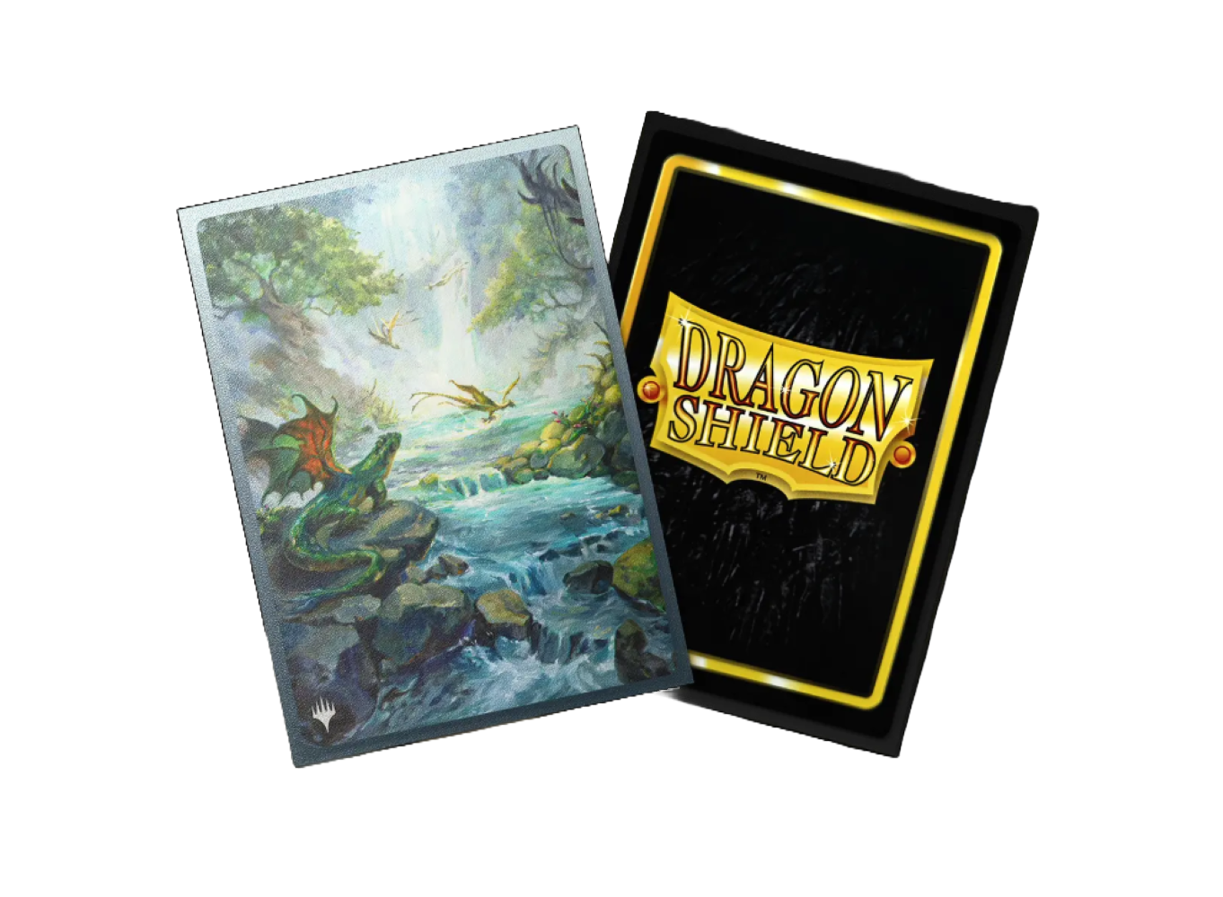 Dragon Shield: 100ct Standard Matte Dual Art Magic the Gathering Landfall Series - Misty Rainforest Sleeves *Expected Release Date 12-19-2025*