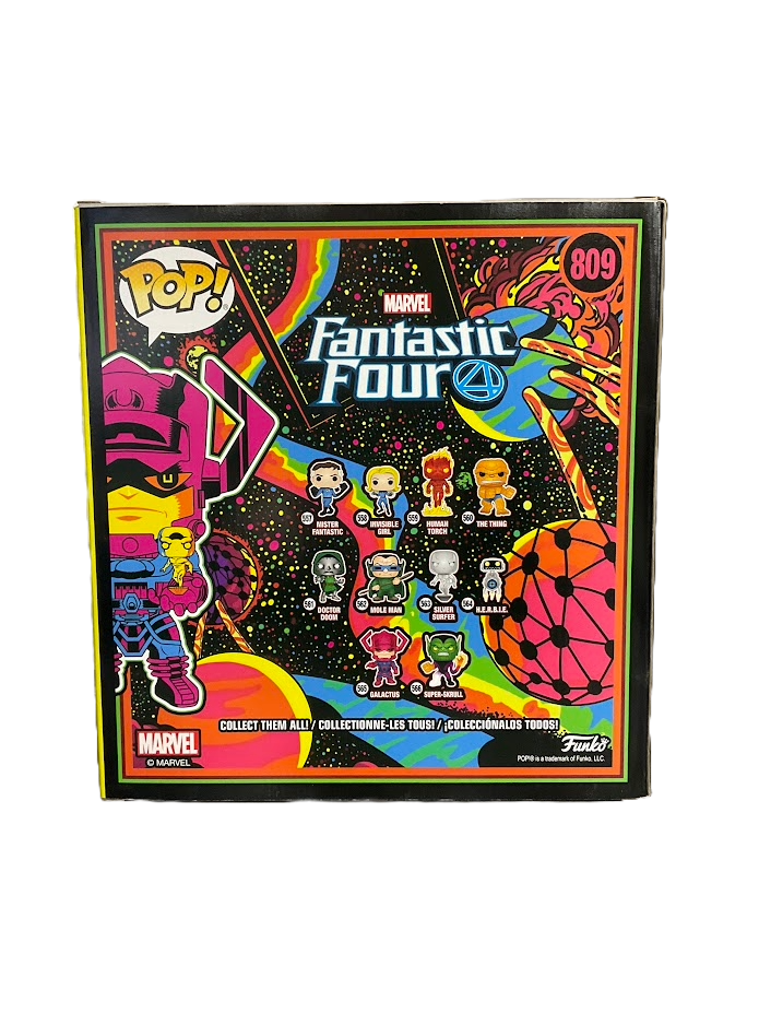 Galactus with Silver Surfer (Blacklight) Funko Pop! Fantastic Four #809 PX Previews