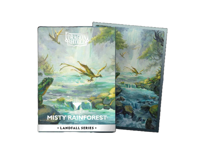 Dragon Shield: 100ct Standard Matte Dual Art Magic the Gathering Landfall Series - Misty Rainforest Sleeves *Expected Release Date 12-19-2025*
