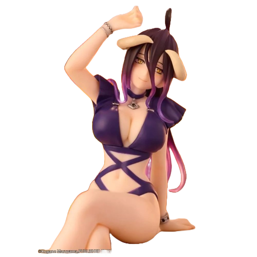 Overlord - Noodle Stopper Figure - Albedo Swimsuit Dark Purple Color Ver.