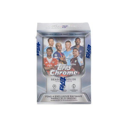 2025-26 Topps Chrome UEFA Club Competitions Soccer Blaster Box