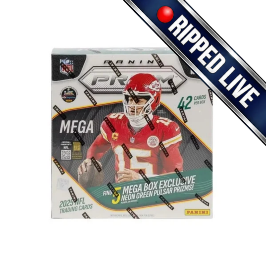 *Break* 2025 Panini Prizm Football Mega Box (Neon Green Pulsar Prizms)