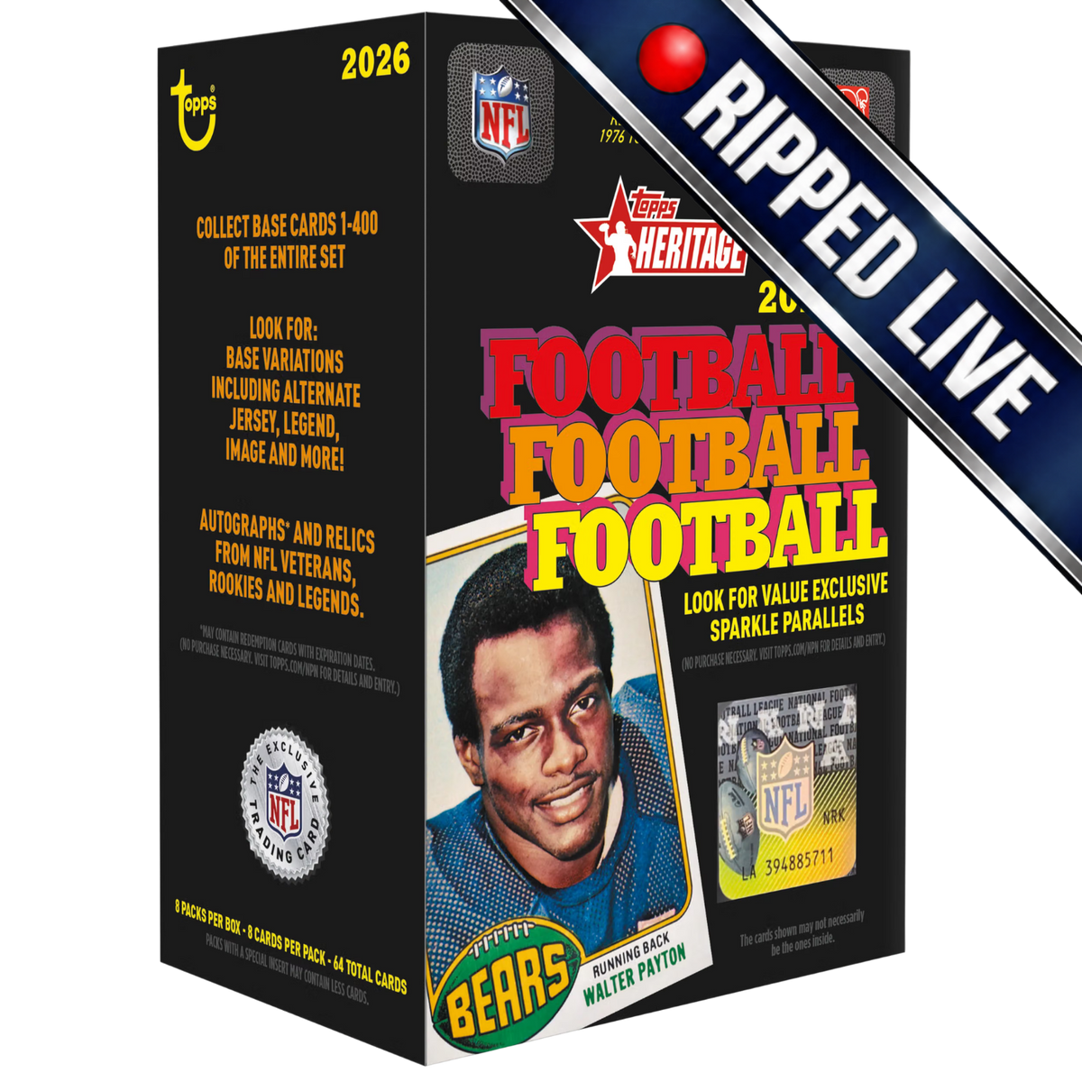 *Break* 2026 Topps Heritage Football Blaster Box