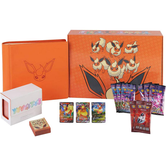 Pokemon: Eevee GX Premium Gift Box Bundle "Flareon" (S-Chinese)