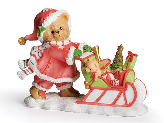 Cherished Teddies: 2024 Santa Series Adam Santa Bear Figurine