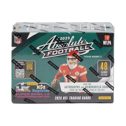 2025 Panini Absolute Football Retail Blaster Box (Green Box, Green Parallels)