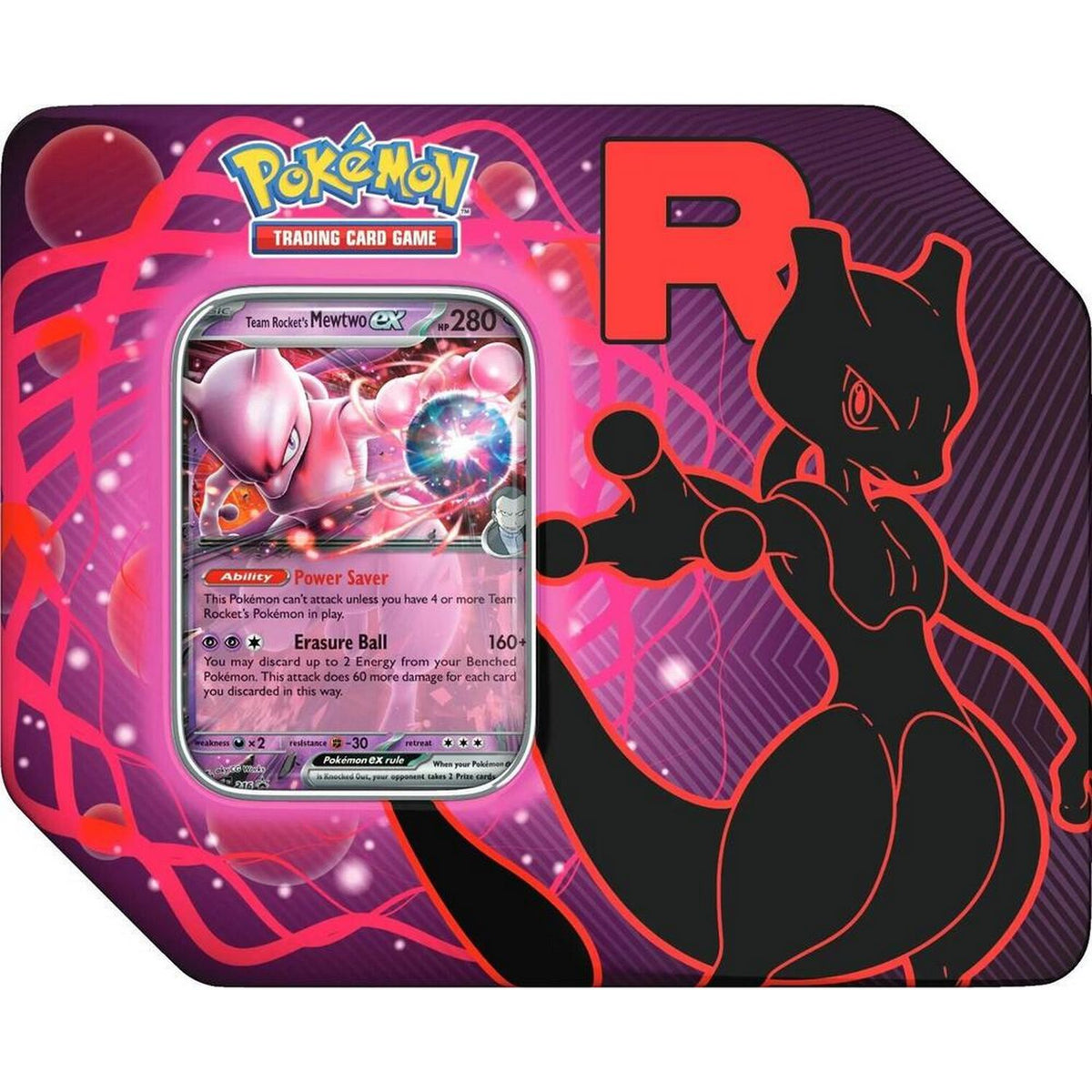 Pokemon: Team Rocket Tin [Team Rocket's Mewtwo ex]