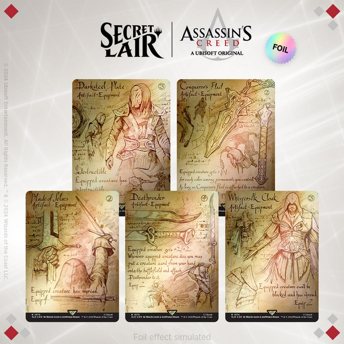 Magic the Gathering: Secret Lair x Assassin's Creed - Da Vinci's Designs [Rainbow Foil Edition]