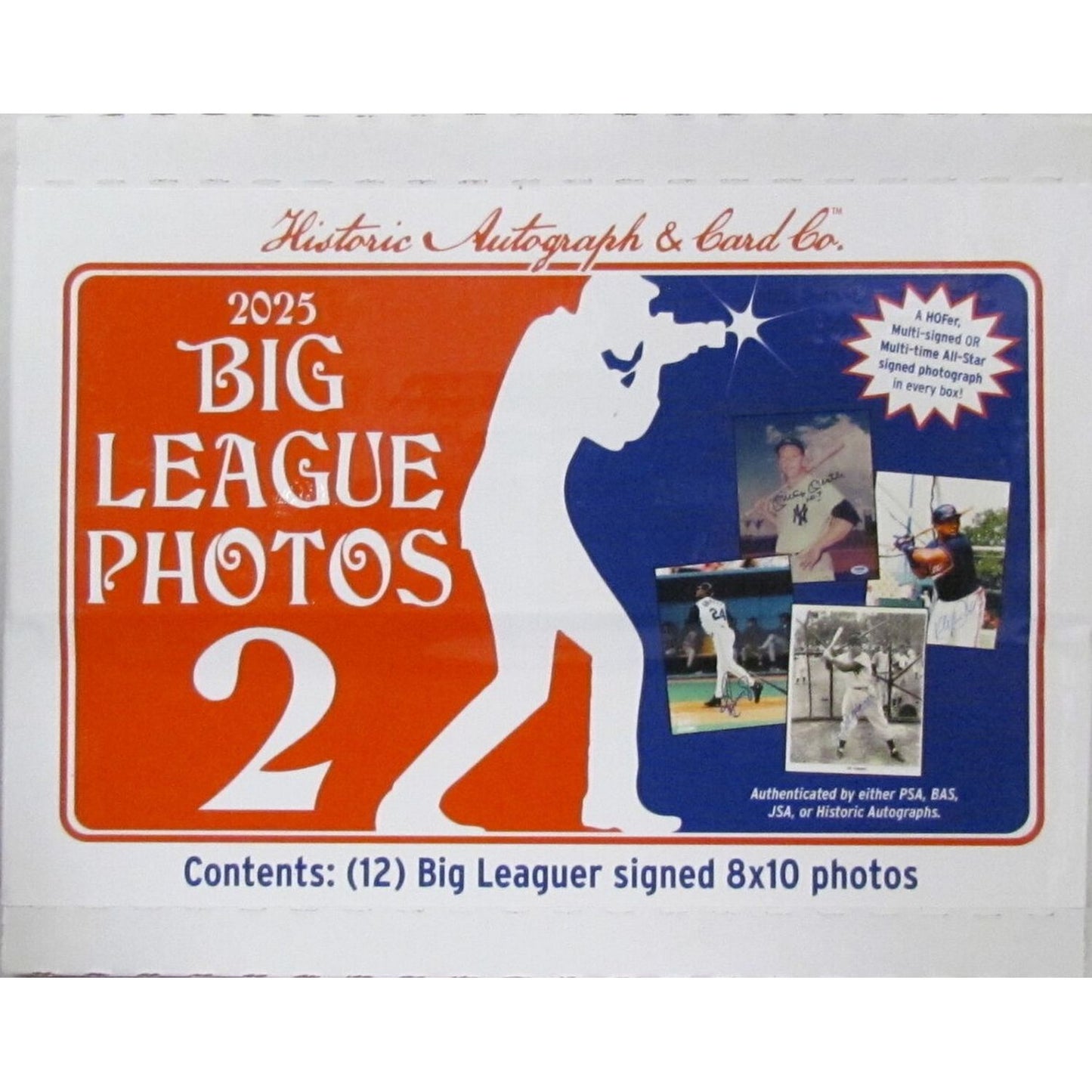 2025 Historic Autographs Big League Baseball Photos 2 Box