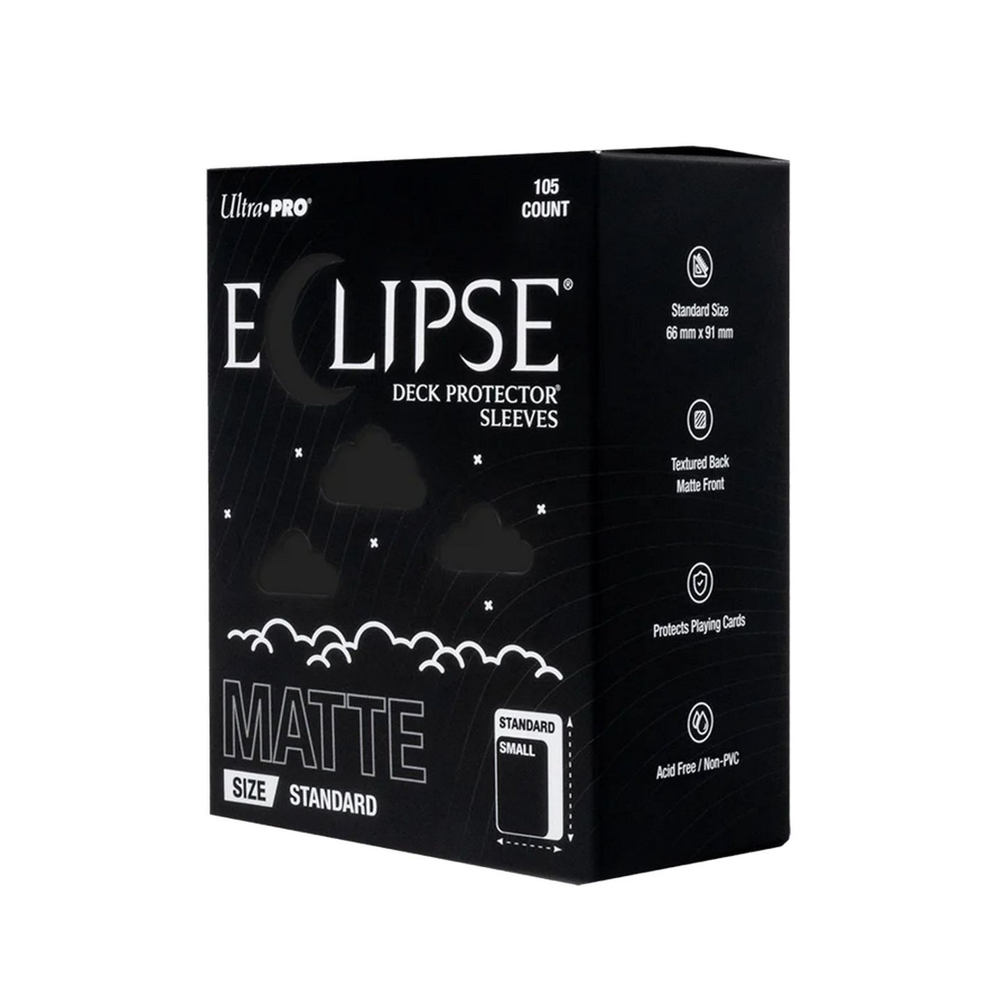 Ultra Pro: Eclipse Standard-Size Matte Sleeves 105ct (Jet Black)