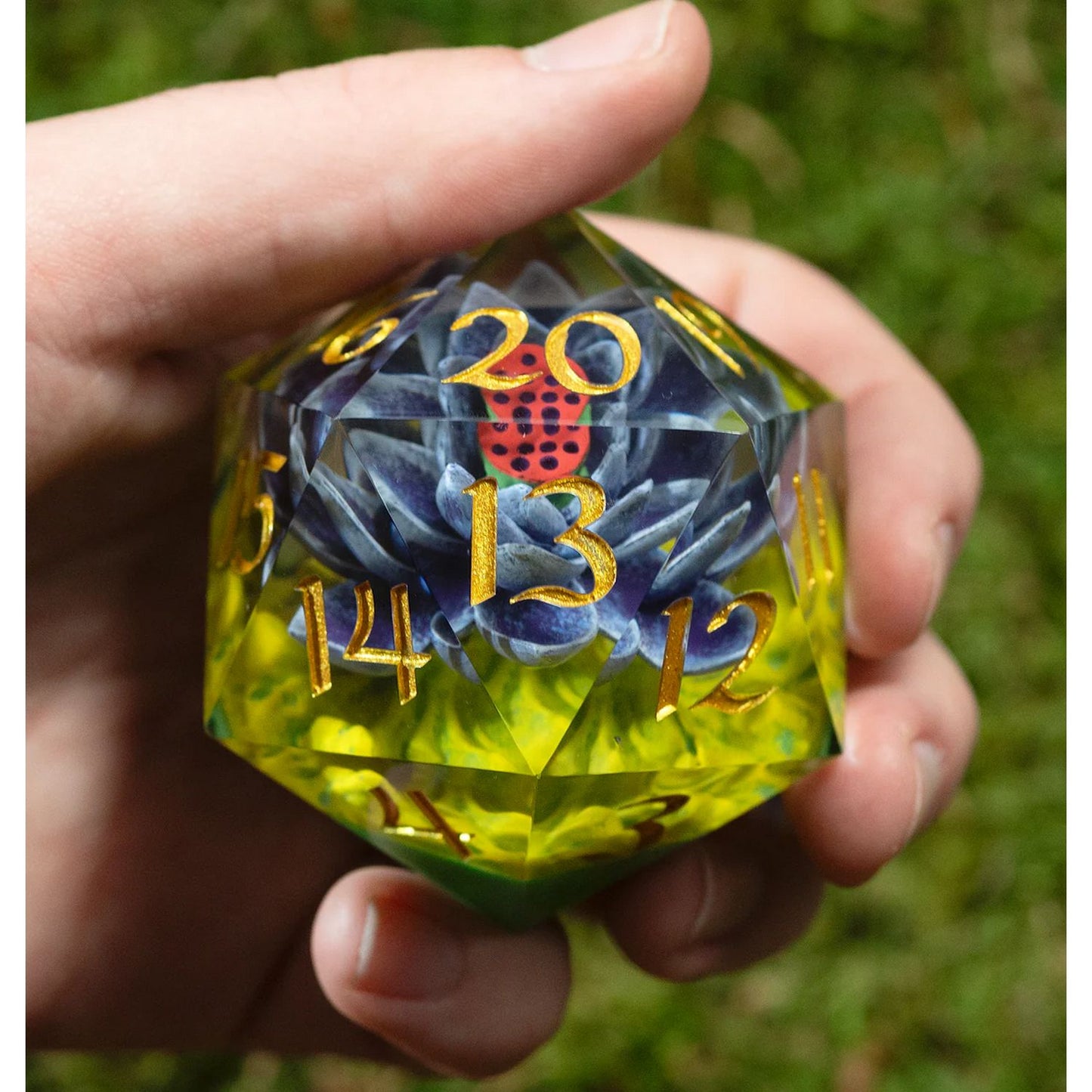Sirius Dice: Magic: The Gathering | Black Lotus Spindown 54mm d20 Die