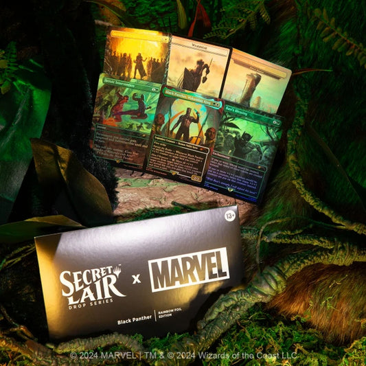 Magic the Gathering: Secret Lair x Marvel - Black Panther [Rainbow Foil Edition]