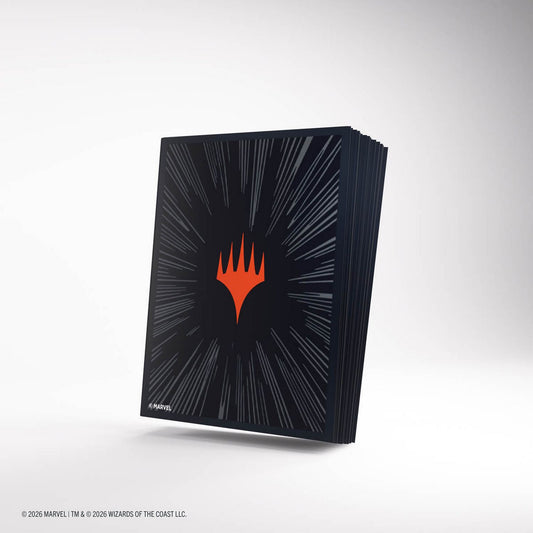 Gamegenic: Magic the Gathering | Marvel Super Heroes Premium Double Sleeving Pack 100 (Comic Burst Black)