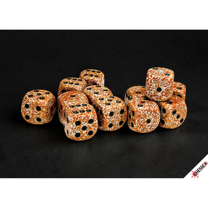 Chessex: Speckled Rust 16mm d6 Dice Block (12 Dice)