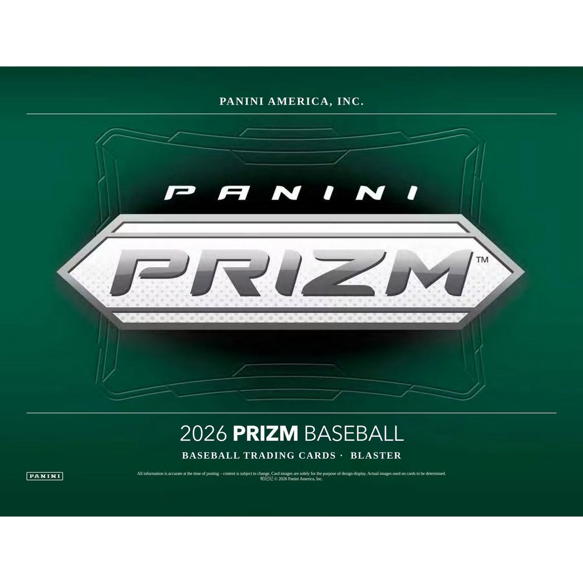 2026 Panini Prizm Baseball Retail Blaster Box