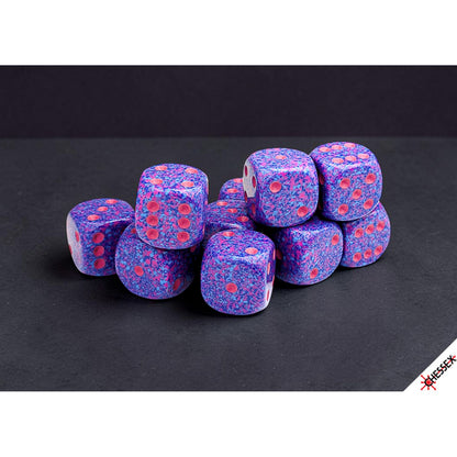 Chessex: Speckled Purple Passion 16mm d6 Dice Block (12 Dice)