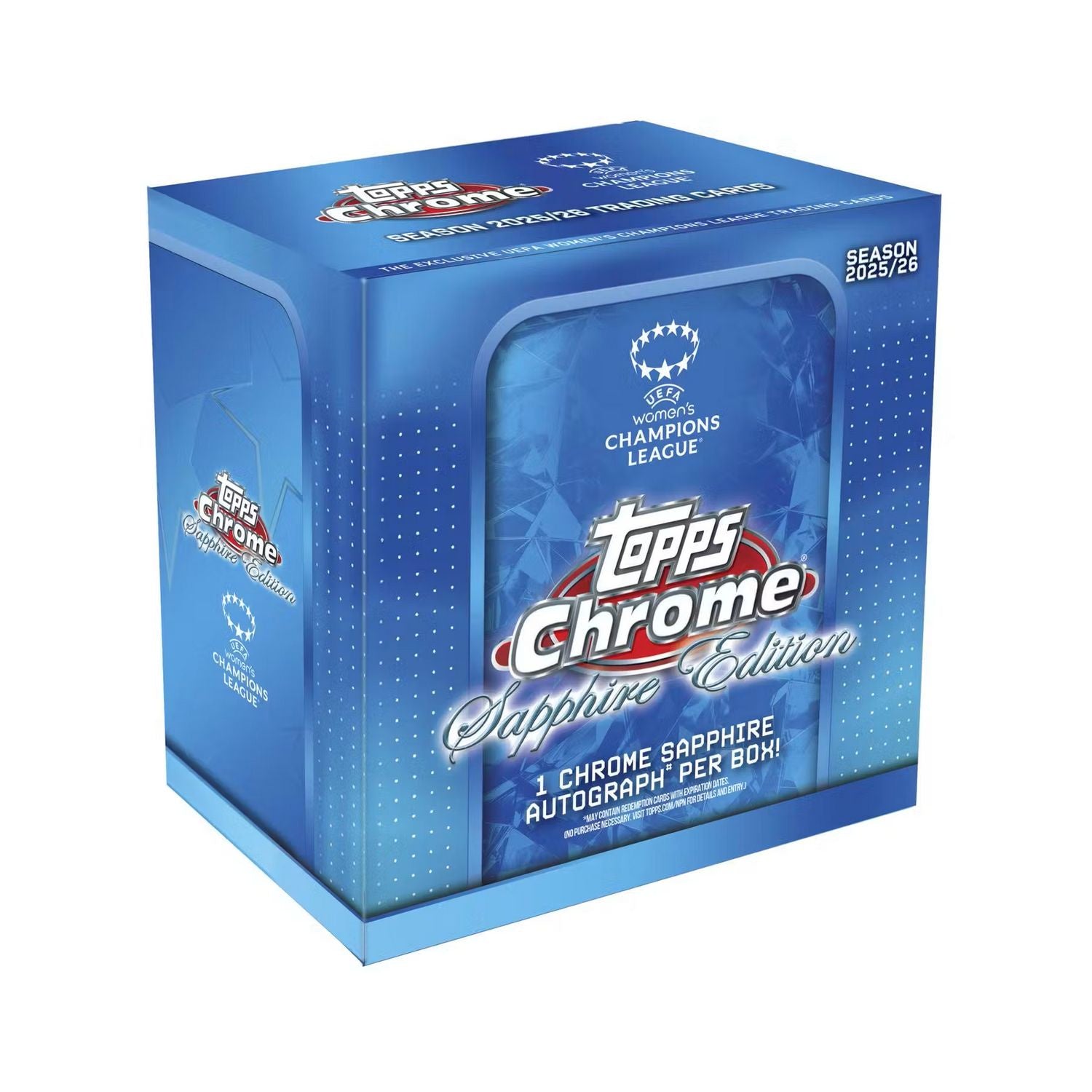 2025-26 Topps Chrome Women's UEFA Champions League Soccer Sapphire Edition Box、Topps、kayou