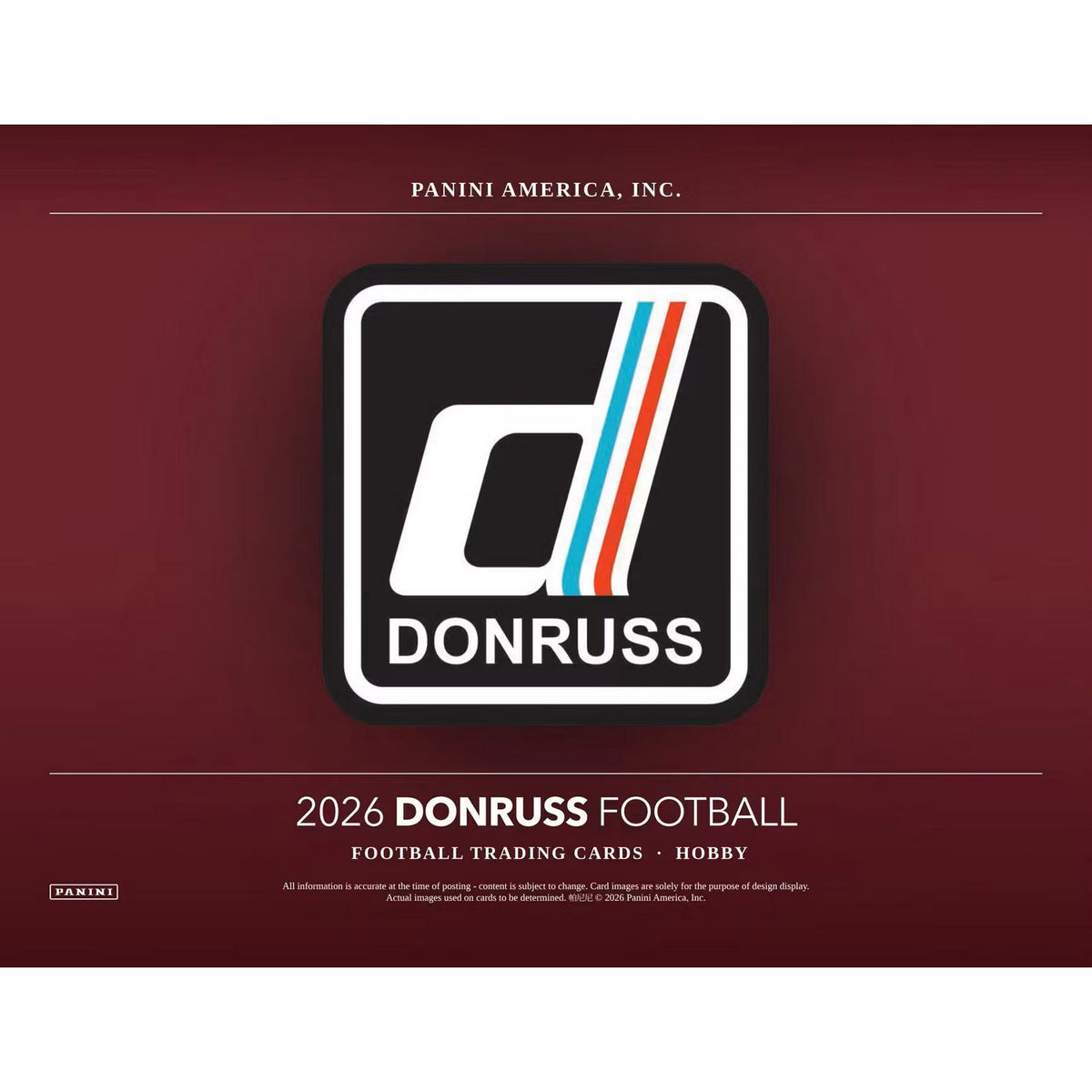 2026 Panini Donruss Football Hobby Box