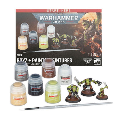 Warhammer 40K: Orks: Boyz + Paints