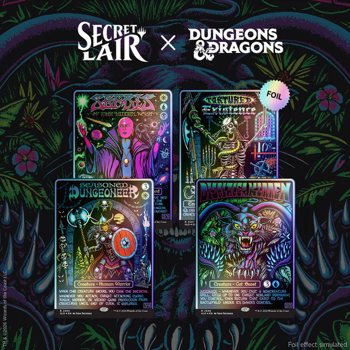 Magic the Gathering: Secret Lair x Dungeons & Dragons - Black Lights & Dark Dungeons [Traditional Foil Edition]