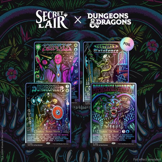 Magic the Gathering: Secret Lair x Dungeons & Dragons - Black Lights & Dark Dungeons [Traditional Foil Edition]
