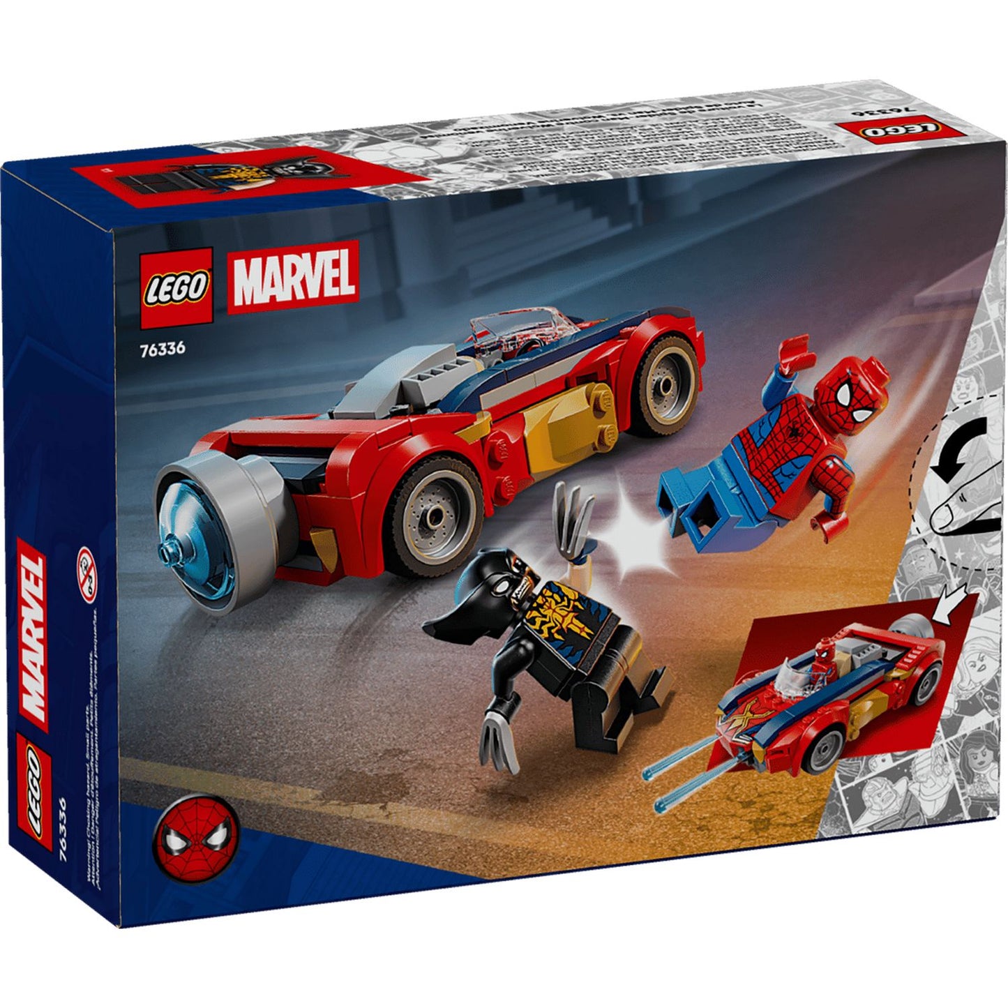 LEGO Spider-Man Car vs. Venomized Wolverine 76336