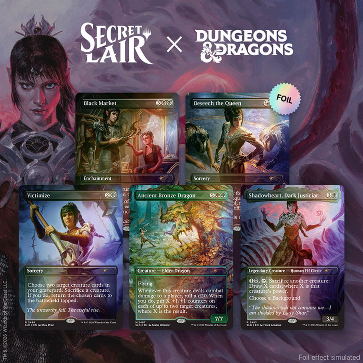 Magic the Gathering: Secret Lair x Dungeons & Dragons - Shadowheart's Devotion [Traditional Foil Edition]