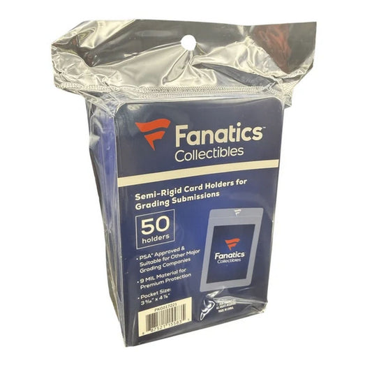 Fanatics Semi-Rigid Card Holder #1 50ct