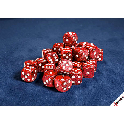 Chessex: Speckled Lava Stone 12mm d6 Dice Block (36 Dice)