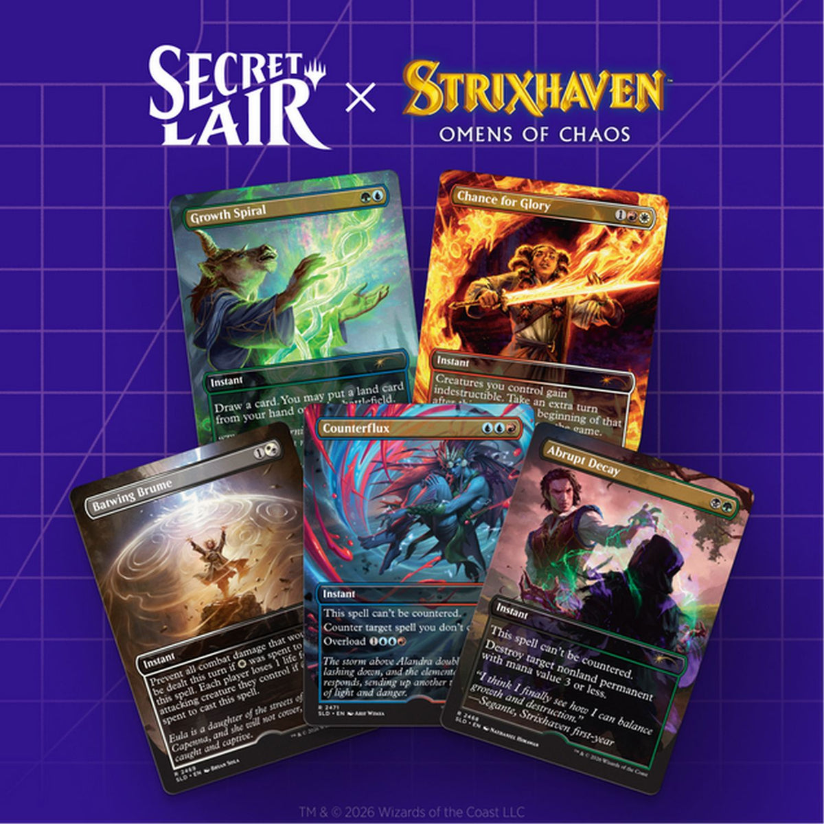 Magic the Gathering: Omens of Chaos Secret Lair Drop Series [Non-Foil Edition]