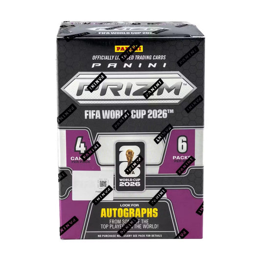 2026 Panini Prizm FIFA World Cup Blaster Box (Blue, Black, Gold, Fuchsia, & Orange Prizms)