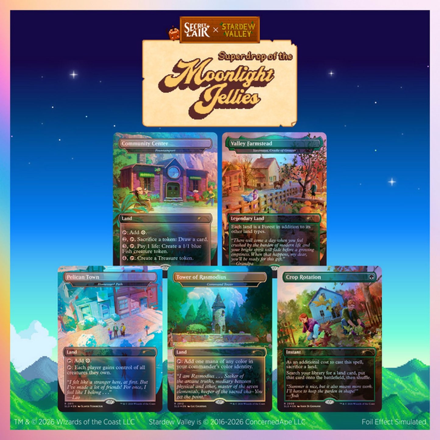 Magic the Gathering: Secret Lair x Stardew Valley: Life in Pelican Town [Traditional Foil]